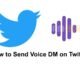 How to Send Voice Direct Message on Twitter