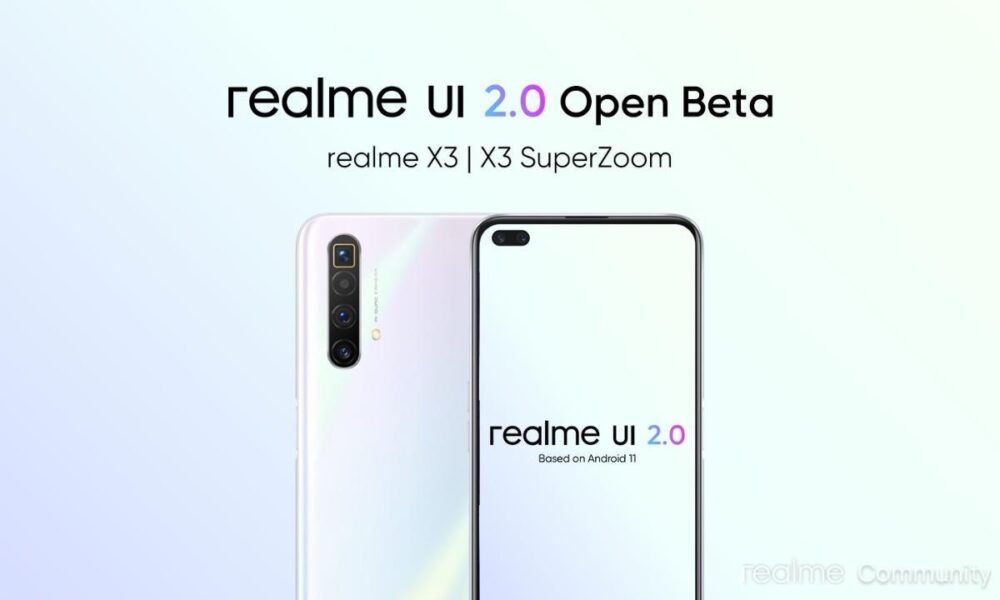 Realme X3 and X3 SuperZoom Realme UI 2.0 Open Beta