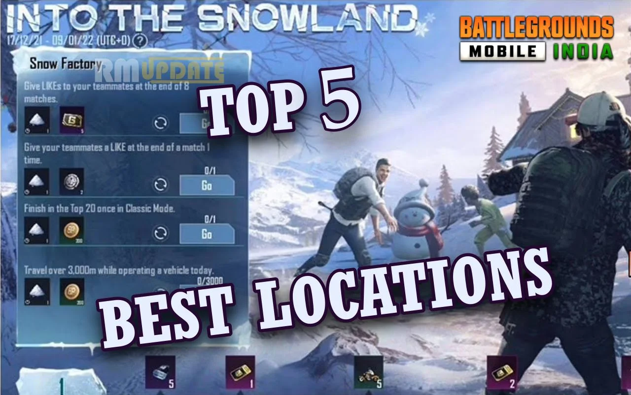Best locations in BGMI