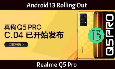 Realme Q5 Pro Starts Receiving Android 13