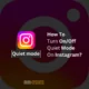How To Turn On/Off Quiet Mode On Instagram?